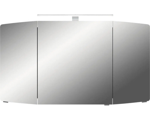 Armoire de toilette à trois portes et éclairage