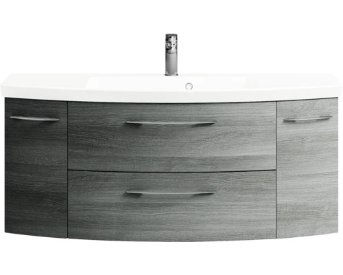 Waschtischunterschrank mit Waschbecken und Armatur