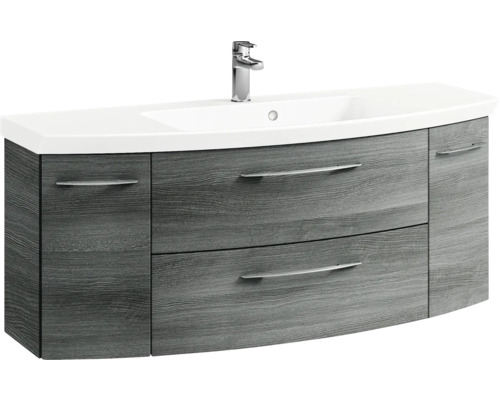 Waschtisch mit Unterschrank, zwei Schubladen und Armatur