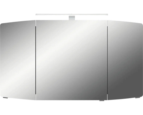 Armoire de toilette à miroir avec éclairage et trois portes