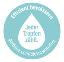 Wassersparhinweis: Jeder Tropfen zählt.