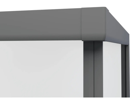 Vue détaillée d''un cadre gris avec remplissage blanc