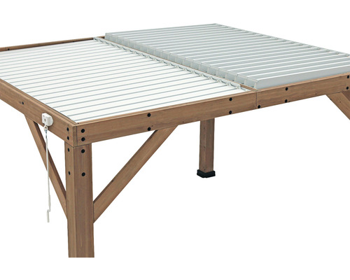 Jardinière surélevée en bois avec espace de rangement