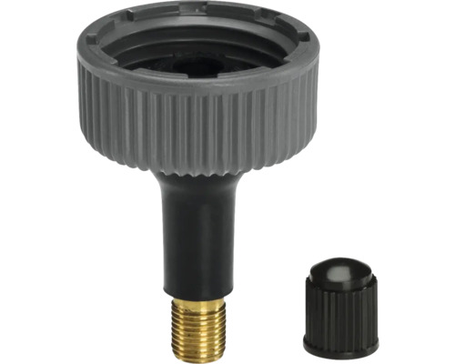 Raccord d''adaptation avec raccord fileté et bouchon de fermeture