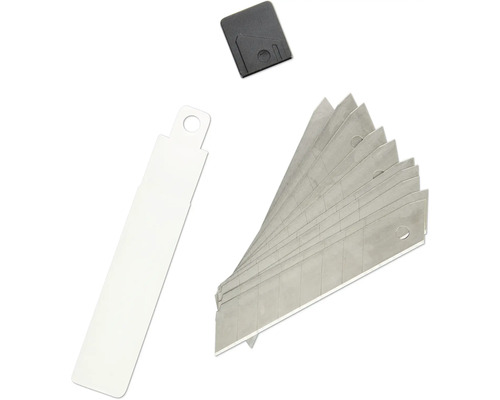 Lames pour cutter avec boîte de rangement et lame sécable