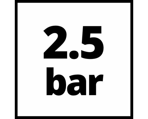 Symbole pour une pression de 2,5 bar