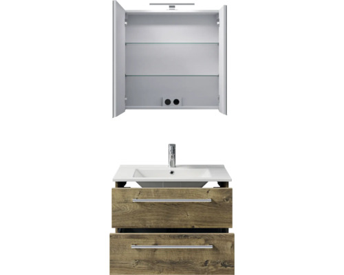 Waschtischunterschrank mit Spiegelschrank für das Badezimmer