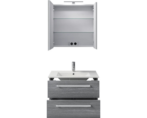 Badezimmer Waschtischkombination mit Spiegelschrank und Schubladen