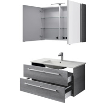 Waschtisch mit Unterschrank und Spiegelschrank für das Badezimmer