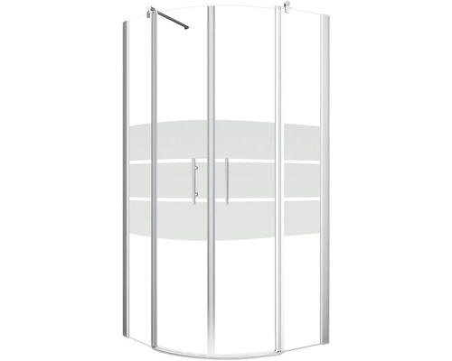 Duschkabine mit Glastüren und Griffen