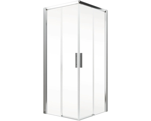 Eckdusche mit zwei Türen