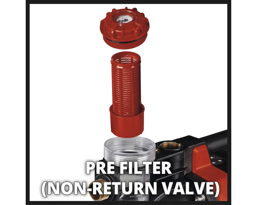 Préfiltre avec clapet anti-retour pour une pompe de jardin