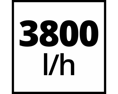 3800 litres par heure