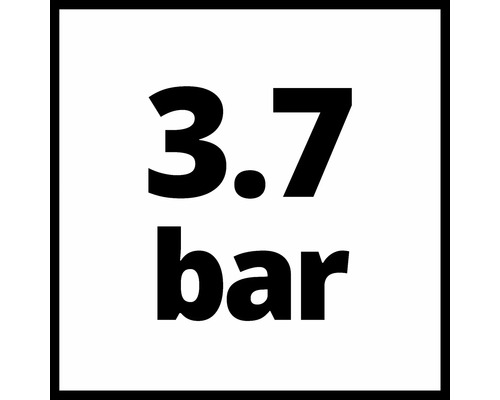 Symbole pour une pression de 3.7 bars