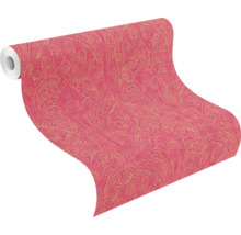 Papier peint intissé 746365 Indian Style Paisley rose vif