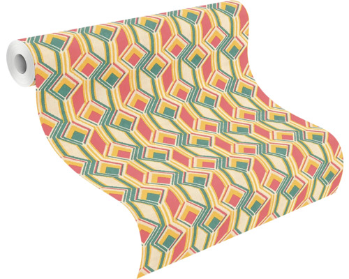 Tapetenrolle mit geometrischem Muster