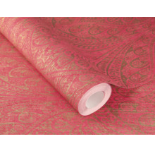 Papier peint intissé 746365 Indian Style Paisley rose vif
