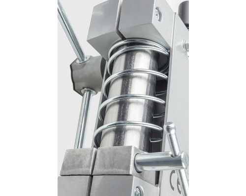 Vue détaillée d''une presse à métaux avec ressort