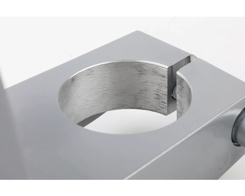 Support métallique avec découpe ronde