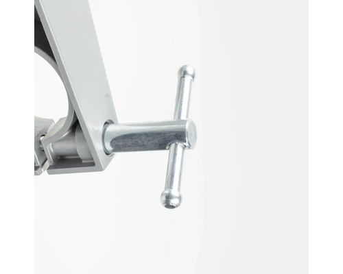 Vue détaillée d''un serre-joint à vis avec poignée