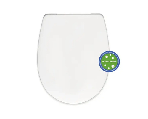 Abattant WC form&style Coronado blanc avec frein de chute anti urine et antibactériel