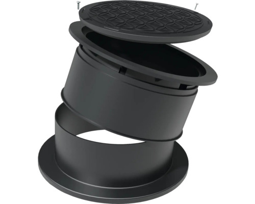 Puits de visite avec couvercle et vis