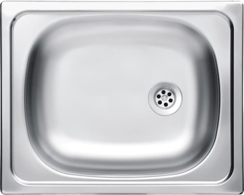 Spülbecken aus Edelstahl mit Abfluss