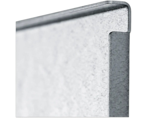 Vue détaillée d''un bord métallique