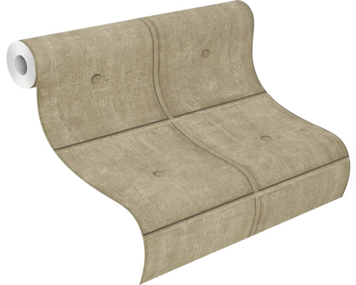 Rouleau de papier peint avec motif de carrés en béton