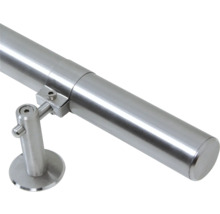 Main courante en acier inoxydable avec support pour escaliers