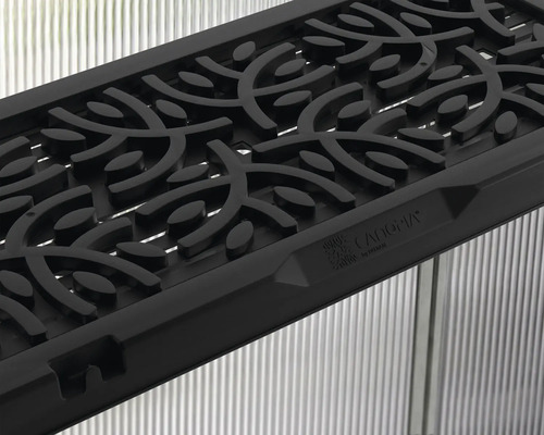 Étagère de serre Canopia noire avec motif