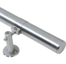 Main courante en acier inoxydable avec support pour escaliers