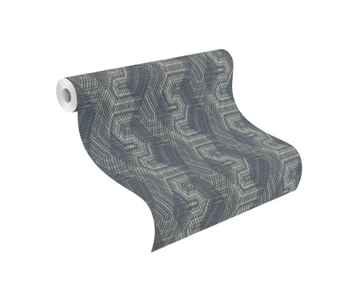 Rouleau de papier peint à motif géométrique