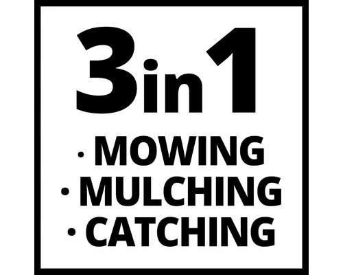 Fonction 3 en 1 : Tonte, Mulching, Ramassage