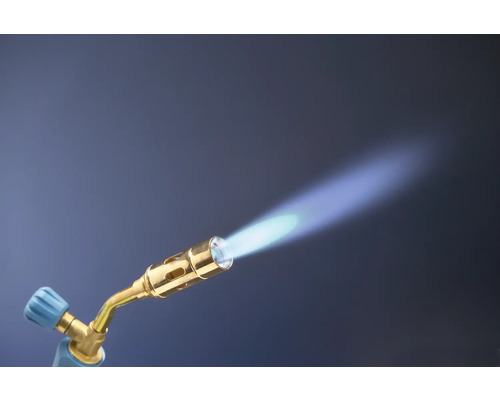 Lampe à souder avec flamme bleue