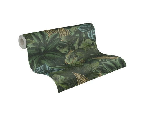 Rouleau de papier peint à motif de feuilles