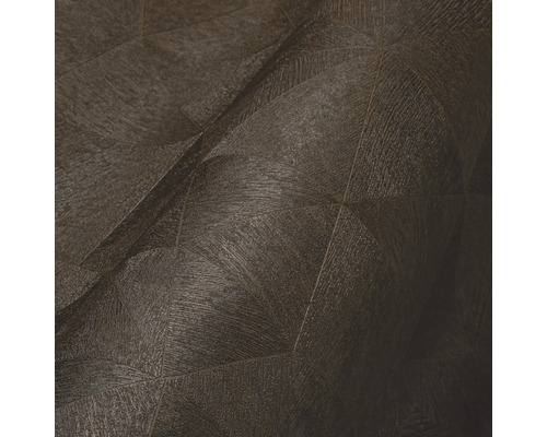 Nahaufnahme einer dunklen Strukturtapete mit geometrischem Muster