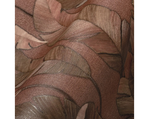 Gros plan d''un papier peint à motif de feuilles