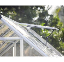 Serre avec lève-vitre pour la ventilation