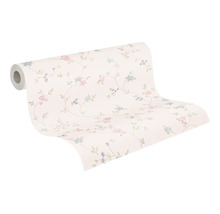 Papier peint intissé 39071-2 Maison Charme bordure de fleurs crème-rose