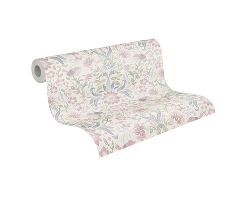 Rouleau de papier peint à motif floral d''oiseaux