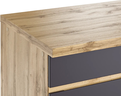 Gros plan d''un meuble en bois avec des tiroirs