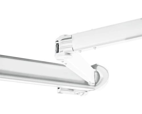 Vue détaillée d''un bras articulé de store de soleil