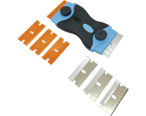 Glasschaber mit Metall- und Kunststoffklingen