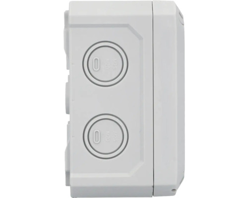 Aufputzverteilerdose mit metrischen Ausbrechöffnungen M20 und M25