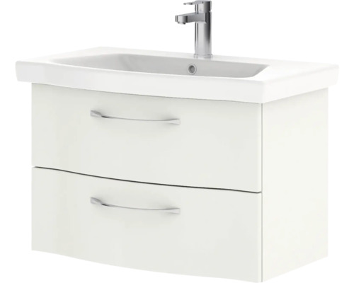 Meuble sous-lavabo avec deux tiroirs et robinetterie