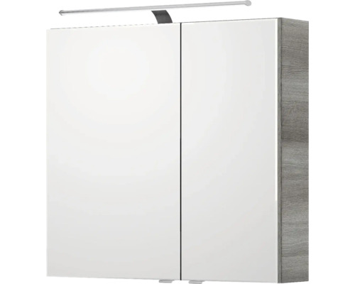 Armoire de toilette avec éclairage et deux portes