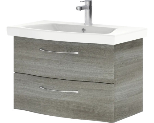 Meuble sous-lavabo avec deux tiroirs et lavabo