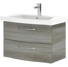 Waschtischunterschrank mit zwei Schubladen und Waschbecken