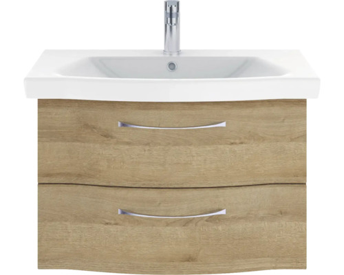 Meuble sous-lavabo avec deux tiroirs et lavabo